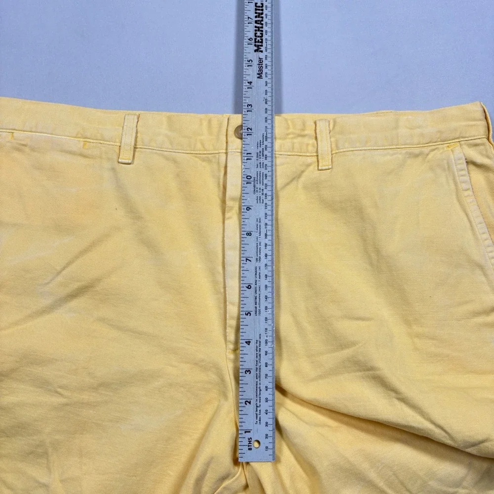 Polo Ralph Lauren Salinger Chino Shorts Mens 40 Yellow Straight Fit Cotton Twill